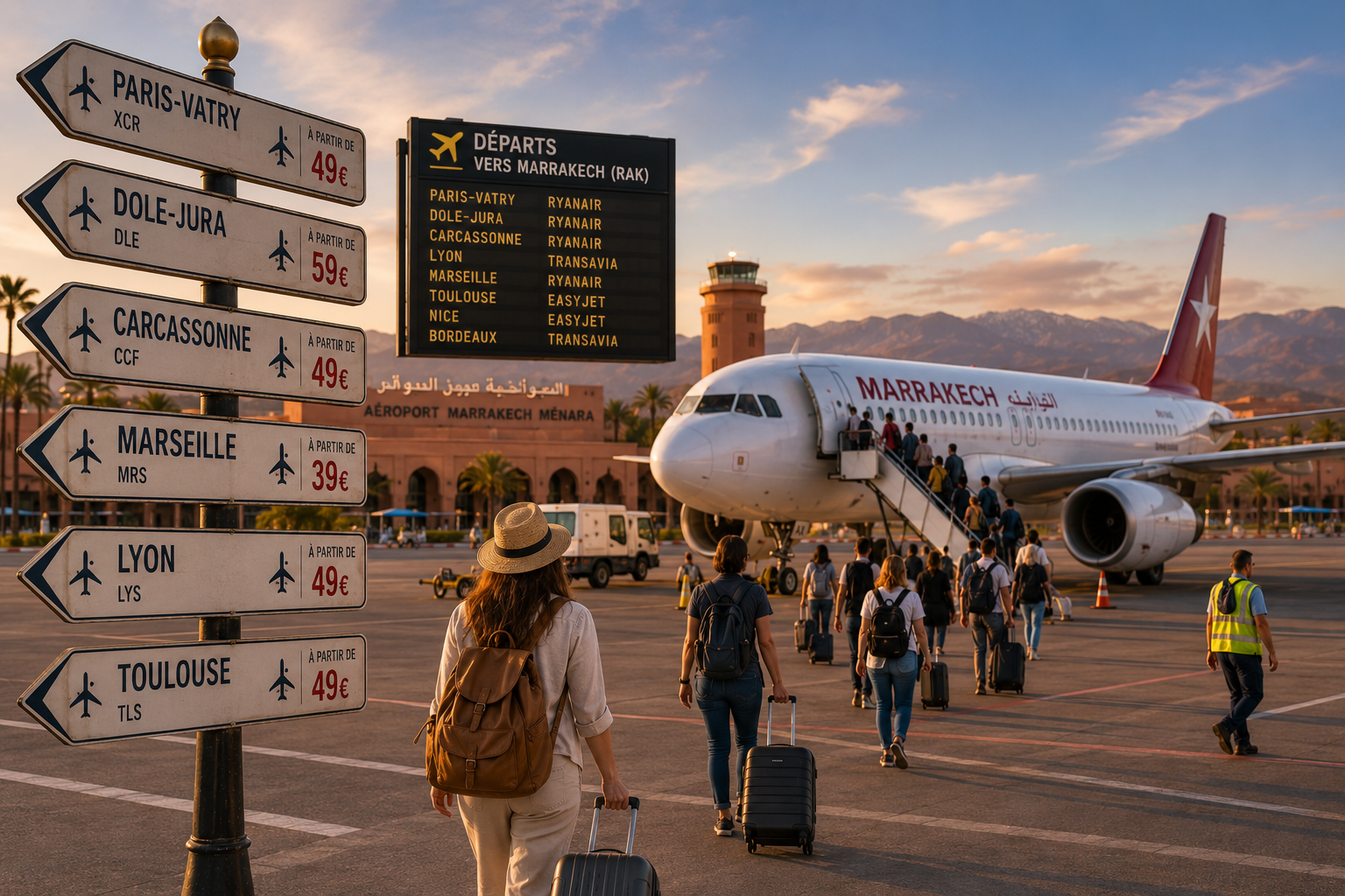 Vol France Marrakech low-cost