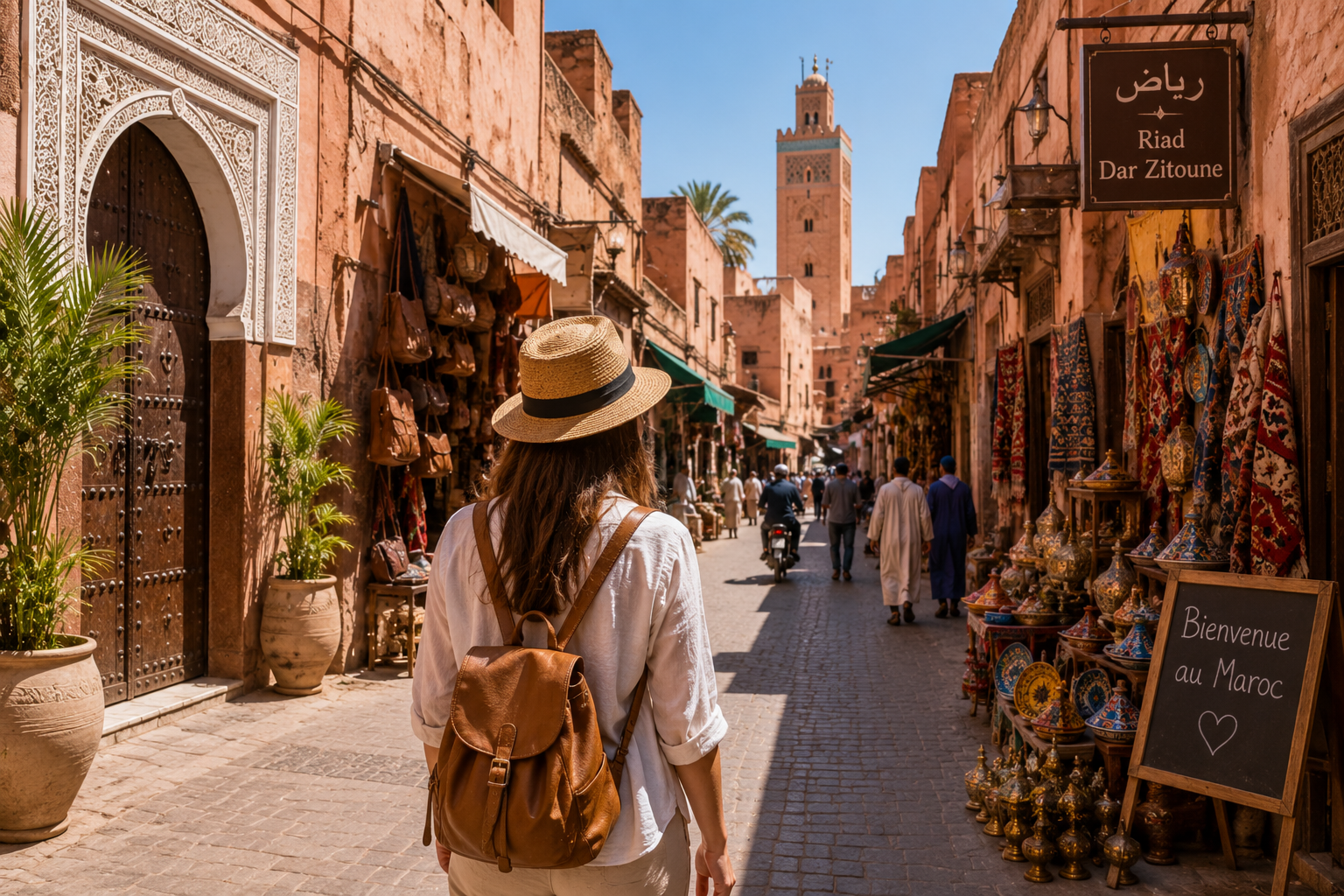 Femme voyageant seule au Maroc